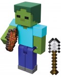 Фигурка Minecraft - Zombie, with Iron Shovel and Rotten Flesh
