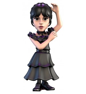 Колекционерска фигурка Minix - Wednesday Addams с бална рокля, 12 cm