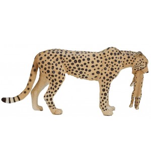 Фигурка Mojo Animal Planet - Женски гепард с малко Фигурка Mojo Animal Planet - Женски гепард с малко