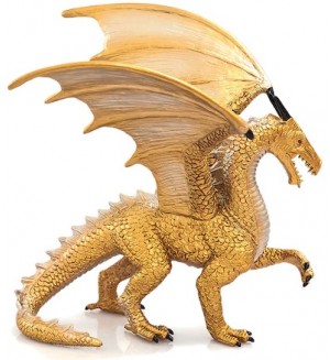 Фигурка Mojo Fantasy&Figurines - Златист дракон