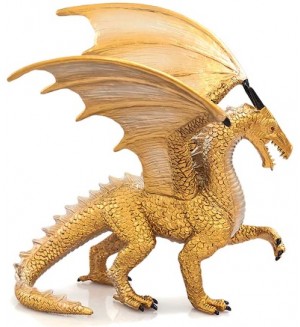 Фигурка Mojo Fantasy&Figurines - Златист дракон