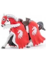 Фигурка Papo The Medieval Era - Рицарски кон, червен