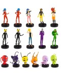Фигурка-печат P.M.I. - Miraculous Калинката и Котарака, асортимент