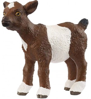 Фигурка Schleich Farm World - Коза бебе, кафяво-бяла, 4.6 cm Фигурка Schleich Farm World - Коза бебе, кафяво-бяла, 4.6 cm