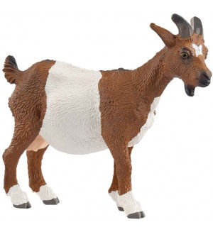 Фигурка Schleich Farm World - Коза, кафяво-бяла, 8.5 cm