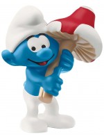 Фигурка Schleich THE SMURFS™ Смърф с гъбка-талисман