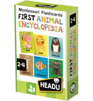 Флашкарти Headu Montessori - Моята първа енциклопедия за животни