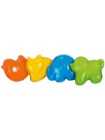 Формички за пясък Bigjigs - Животни, 4 броя