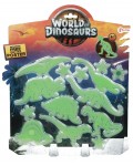 Фосфоресциращи стикери Toi Toys - World of Dinosaurs, 16 броя