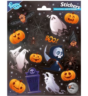 Фосфоресциращи стикери Totum - Halloween, 15 броя