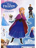 Стикери Frozen: Анна (с наметало и шапка)