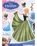 Стикери Frozen: Анна (зелена рокля)