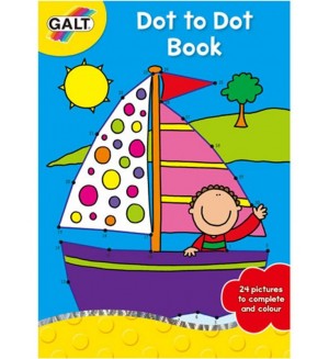 Детска книжка за оцветяване Galt Dot to Dot Pad – Свържи точките, 2 част