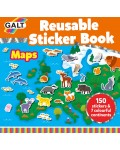 Книжка със стикери Galt - Животните по света, 150 стикера за многократна употреба
