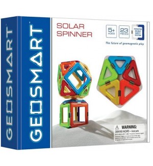 Магнитен конструктор Smart Games Geosmart - Solar Spinner, 23 части