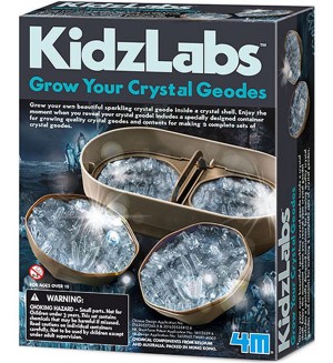 Творчески комплект 4M KidzLabz - Направи си сам, Блестящи кристали
