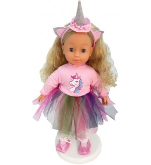 Говореща кукла Bambolina - Molly Ballerina, с 50 фрази на български език, 40 cm 