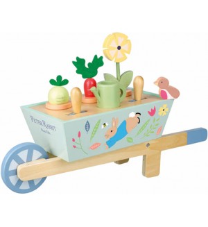 Градинска количка за бутане Orange Tree Toys Peter Rabbit - синя