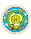 Дървен кръгъл пъзел Hape - Превозни средства