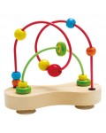 Детска игра Hape - Броеница с дървена основа, малка