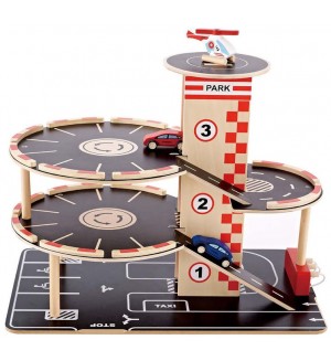 Игра Hape - Триетажен паркинг Игра Hape - Триетажен паркинг