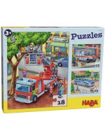 Детски пъзели Haba 3 в 1 - Професии Детски пъзели Haba 3 в 1 - Професии