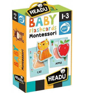 Образователни флаш карти Headu Montessori - Първи думички