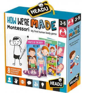 Образователна игра Headu Montessori - Как сме направени