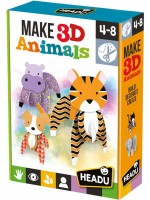 Творчески комплект Headu Montessori - Направи 3D животни