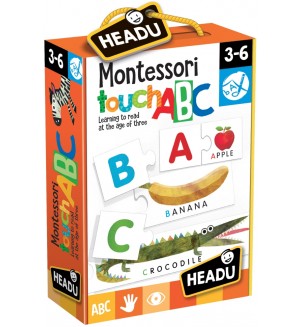 Образователна игра Headu Montessori - Докосни и разпознай буква