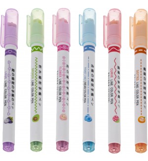 Химикалки за шарки Maaleo - 6 броя, с калъф Химикалки за шарки Maaleo - 6 броя, с калъф