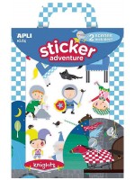 Игра със сцена и стикери Apli - Рицарски приключения