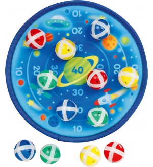 Игра дартс Goki - Космос с велкро топчета