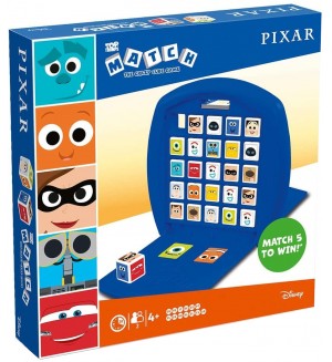 Игра с карти и кубчета Top Trumps Match - Pixar