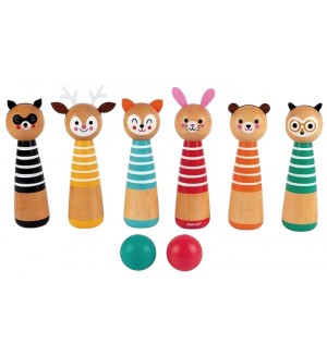 Игра с кегли Janod - My First Skittles, дървена Игра с кегли Janod - My First Skittles, дървена