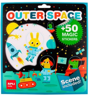 Игра със стикери Apli Kids - Космос