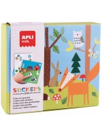 Игра със стикери и геометрични фигури Apli Kids - Гора