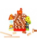 Игра за баланс и координация Tooky toy - Спаси кокошката