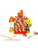 Игра за баланс и координация Tooky toy - Спаси кокошката
