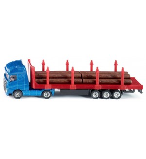 Метална количка Siku Super - Камион за превоз на дървени трупи, 1:87