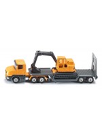 Метална играчка Siku Super - Камион с ремарке и багер