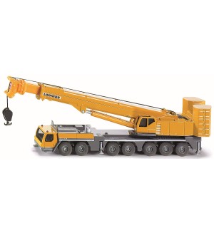 Метална количка Siku Super - Подвижен кран Liebherr, 1:87