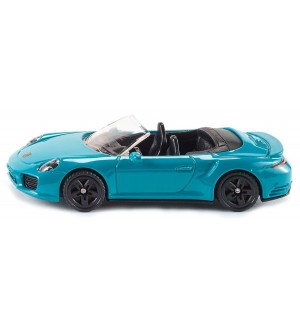 Метална количка Siku Private cars - Спортен автомобил Porsche 911 Turbo S Cabriolet, 1:55