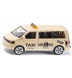 Метална количка Siku Private cars - Такси миниван Volkswagen Sharan, 1:55
