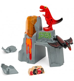Играчка Brio - Динозавърски изригващ вулкан