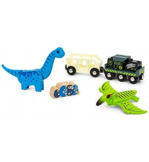 Играчка Brio - Динозавърско влакче