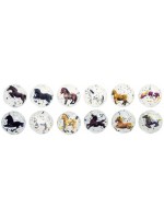 Играчка Goki - Подскачащо топче, 3D коне (асортимент)