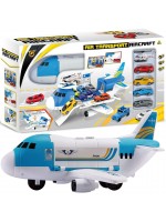 Играчка Jumbo Jet - Самолет гараж с 4 коли и хеликоптер Играчка Jumbo Jet - Самолет гараж с 4 коли и хеликоптер