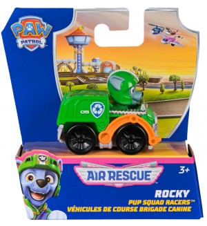 Играчка Spin Master Paw Patrol: The Mighty Movie - Състезател Роки Играчка Spin Master Paw Patrol: The Mighty Movie - Състезател Роки