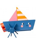Играчка за баня Kikkerland Kidoki - Платноходка, асортимент